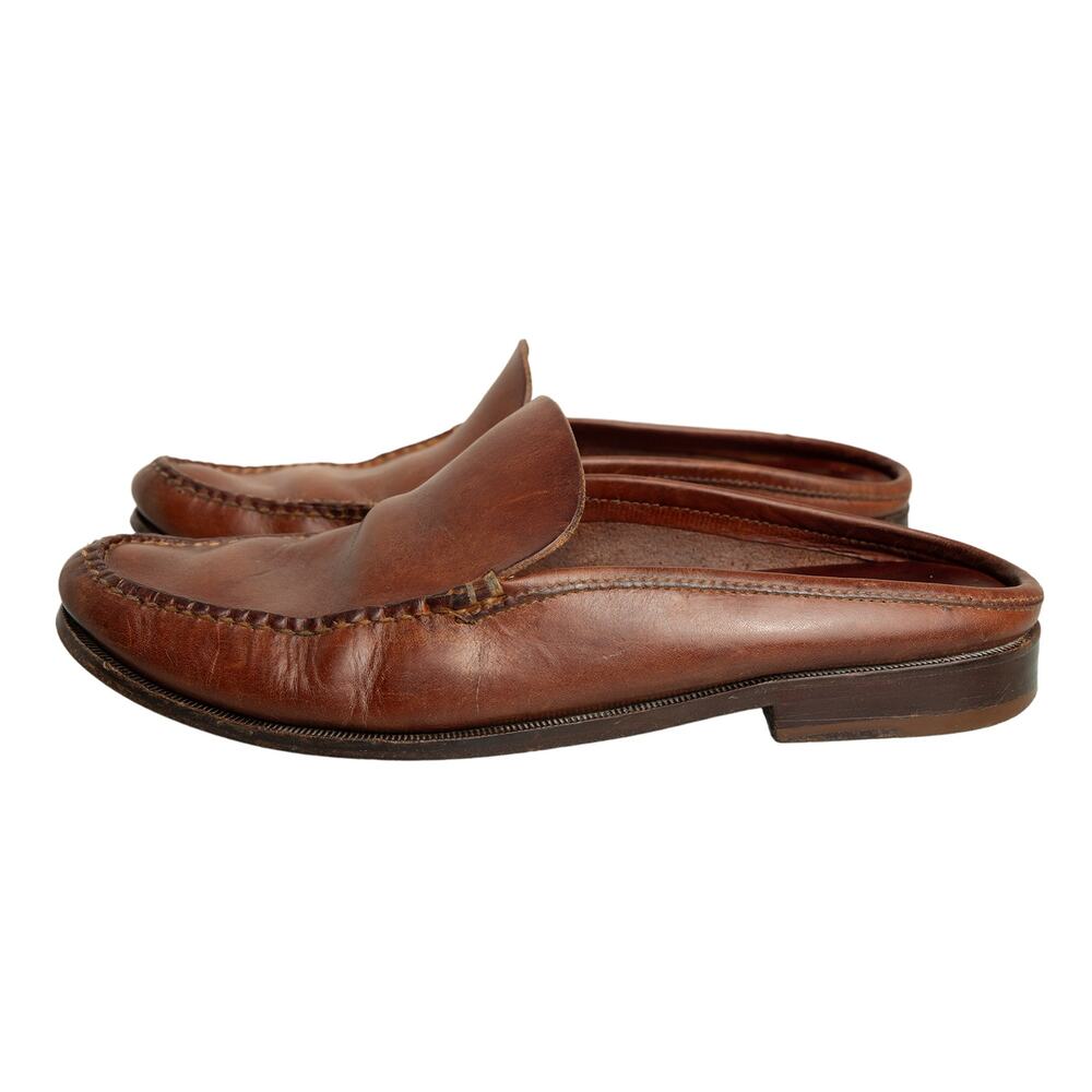 Women's Vintage Y2k Cole Haan Country Leather Loafer Mules - Size 8.5B